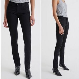 AG the harper essential straight black jean